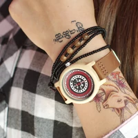 Kép 3/3 - Bobo Bird Valódi Fa Női Karóra - Bőr Szíj - Mintás