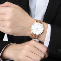 Kép 2/3 - Chronos Üzleti Karóra - Rosegold - Fehér - Acél Szíjas