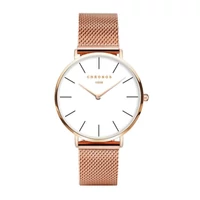 Kép 1/3 - Chronos Üzleti Karóra - Rosegold - Fehér - Acél Szíjas