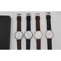 Kép 4/4 -  Chronos Fekete Bőrszíjas Férfi Karóra - Elegant Design