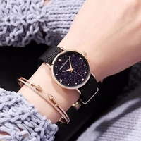 Kép 3/5 - Hannah Martin Star Női Karóra - Rosegold - Fekete Textil Szíj