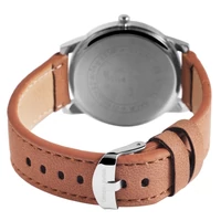 Kép 3/3 - Leonardo Verrelli Férfi Karóra - Barna - Ezüst - Designbőr szíj