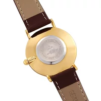 Kép 3/4 - North Elegáns Férfi Karóra - Barna - Arany - Fehér