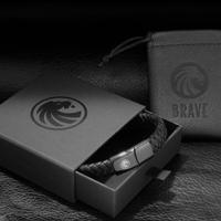 Kép 3/3 - BRAVE - Római Számos Nemesacél Férfi Karperec - Ezüst