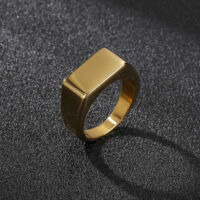 Acél Férfi Pecsétgyűrű - Arany