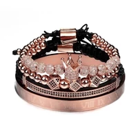 Kép 1/3 - BRAVE - Imperium - Extravagáns Unisex Karkötő Szett - Rosegold