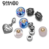 Kép 3/4 - reamor – Nemesacél Charm Karkötő Igaz Szerelem Szív Medállal