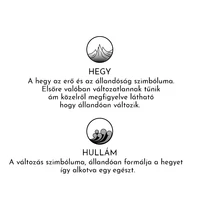 Kép 3/4 - Mágneses Textil Páros Karkötő Hegy És Hullám Szimbólummal - Fekete - Piros