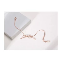 Kép 2/6 - Rosegold Nemesacél Masni Karkötő