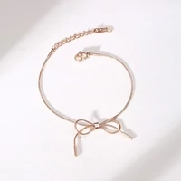 Kép 5/6 - Rosegold Nemesacél Masni Karkötő