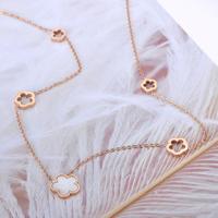 Rosegold Nemesacél Női Nyaklánc - Virág Medálok