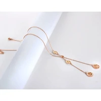 Kép 2/5 - Rosegold Nemesacél Női Nyaklánc - Életfa Medálokkal