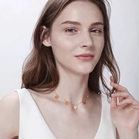 Kép 2/4 - Rosegold Nemesacél Kör Medál Női Nyaklánc