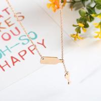 Kép 3/5 - Nemesacél Rosegold Női Nyaklánc - Borospohár Medál