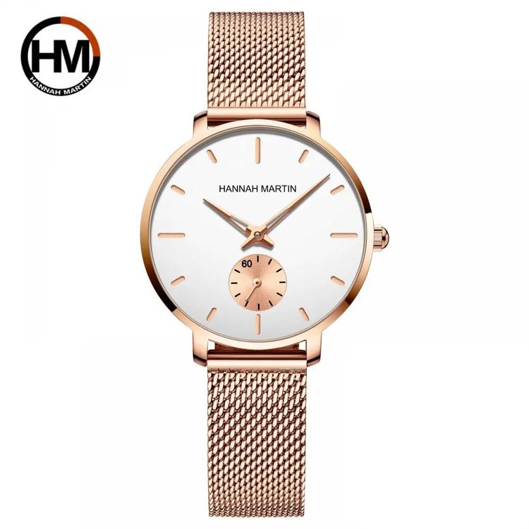 Hannah Martin Női Karóra - Rosegold és Fehér