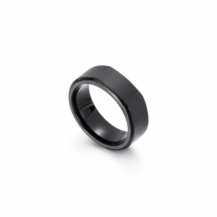 Fekete Acél Férfi Gyűrű