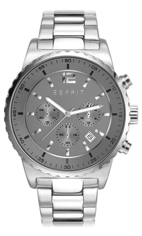 Esprit Theon ES108231001 Férfi Kronográf Karóra - Acél Szíj